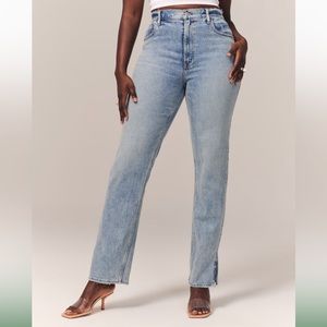 Abercrombie Curve Love Ultra High Rise 90s Straight Jean